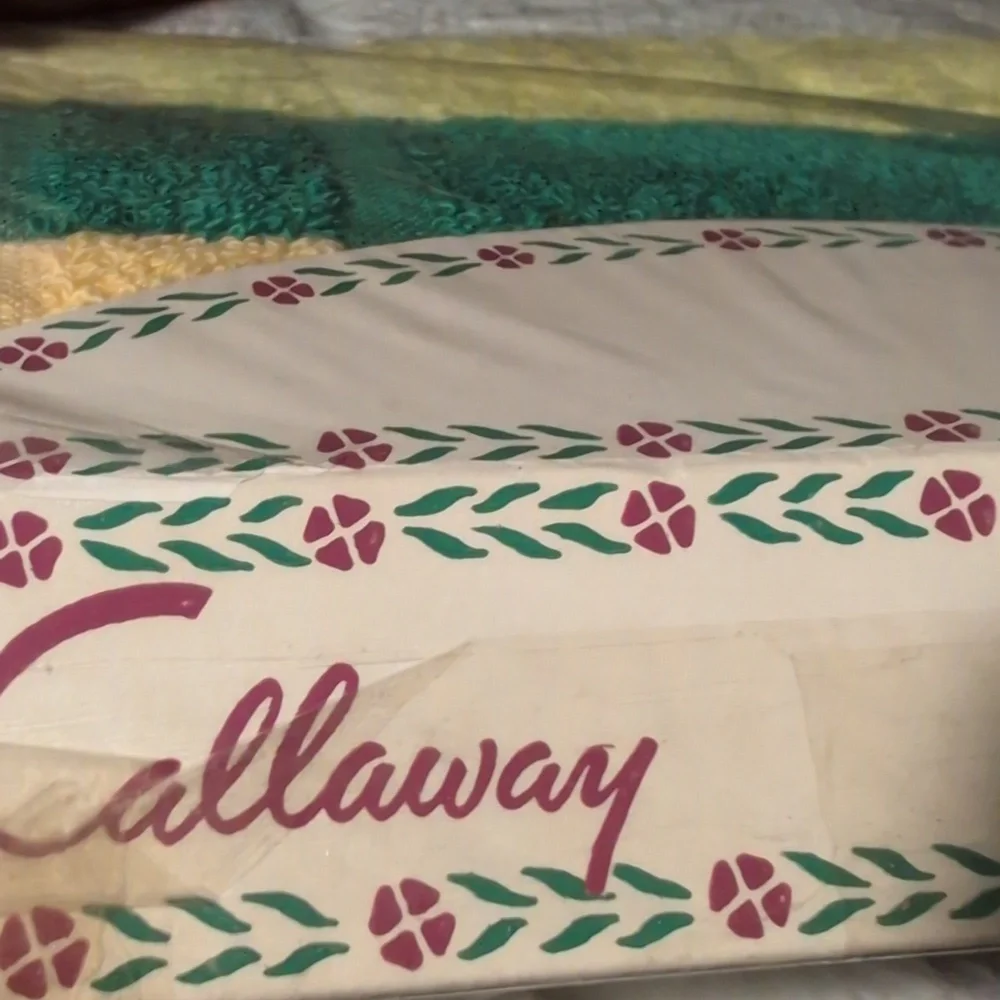 60s MCM‎ Vintage Callaway Powderette Finger Tip Towels NIP